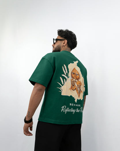 Punjab map oversized Tshirt 