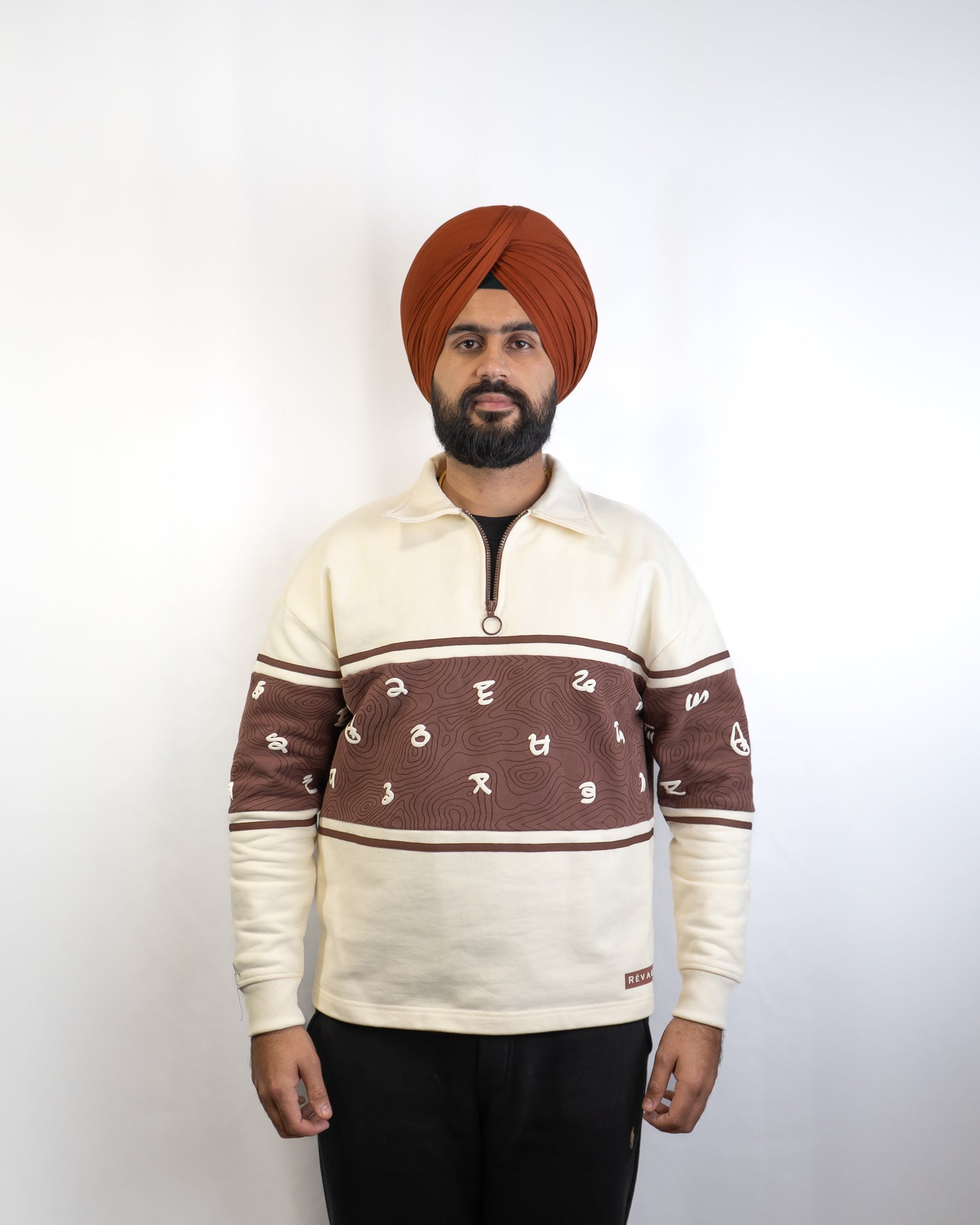 Gurmukhi Oversized Polo